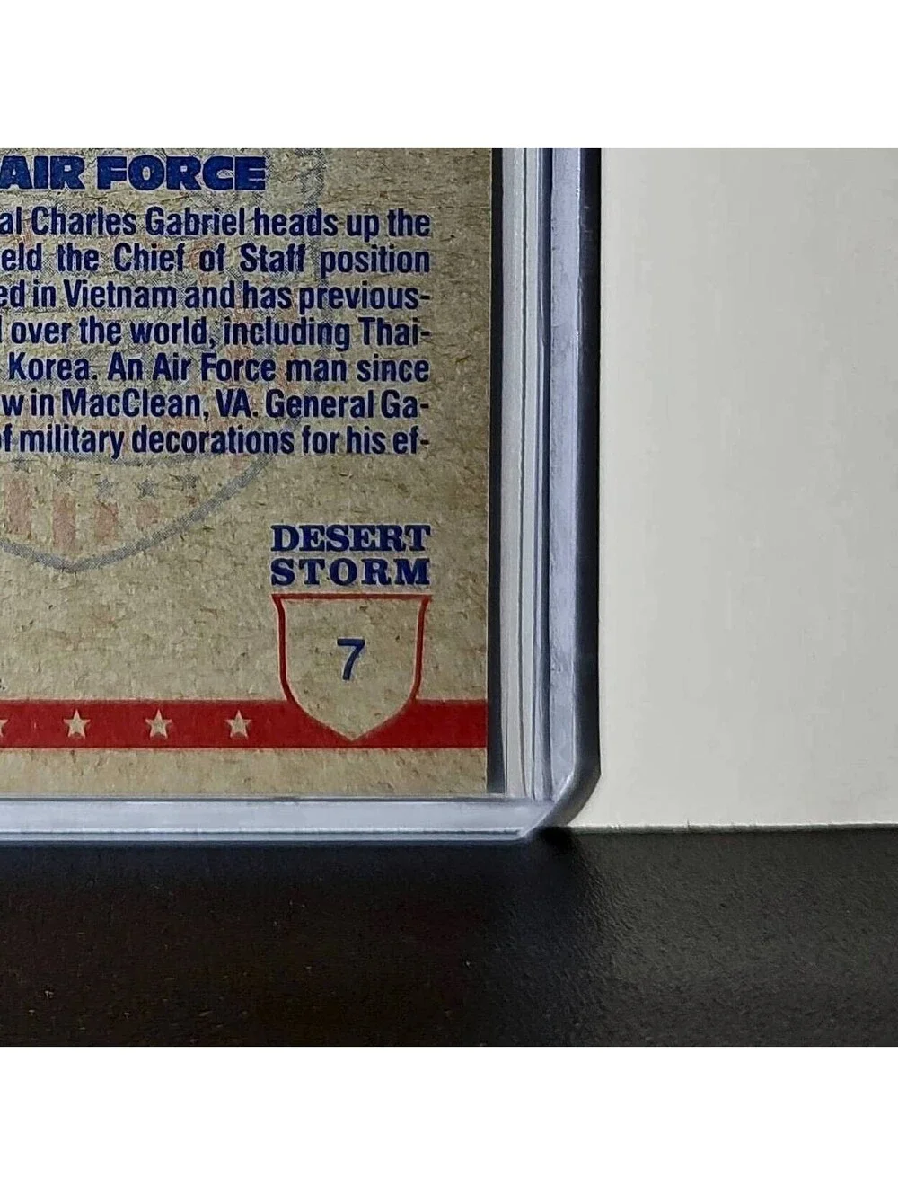 General Charles A. Horner 1991 Topps Desert Storm #7 Card - Picture 10 of 10
